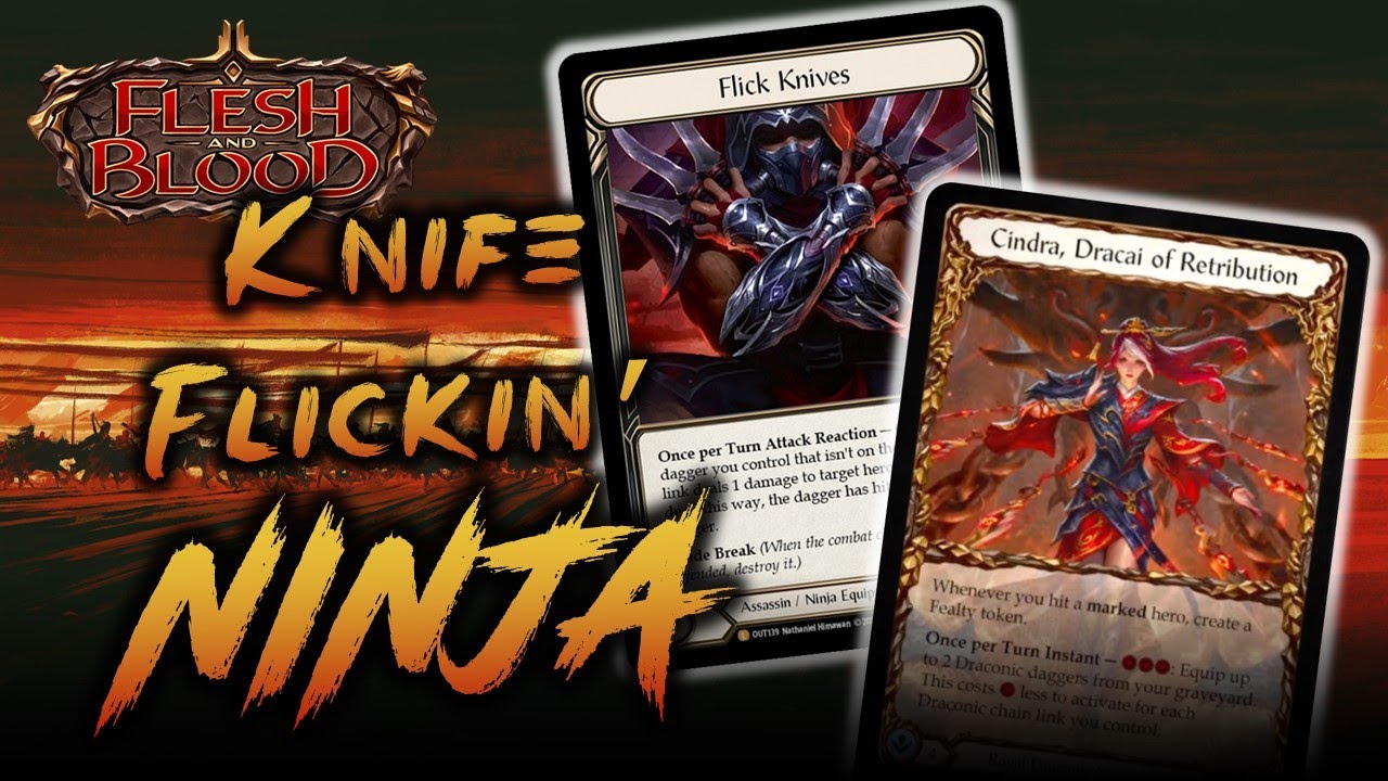 Cindra HYPE! 🔪 Knife Flickin' Ninja! | Flesh and Blood TCG | Go