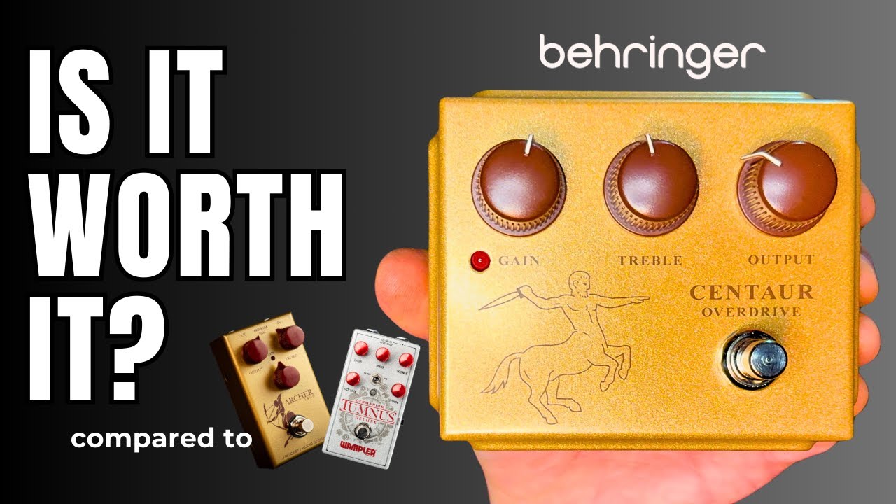 KLON Centaur vs BEHRINGER CENTAUR を弾き比べてみた！ - YouTube