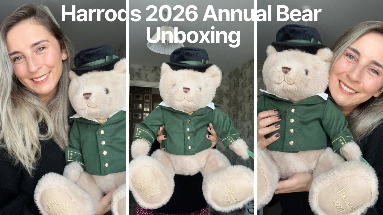 Harrods 2025 Annual Bear - What a cutie!!!!!!! - YouTube