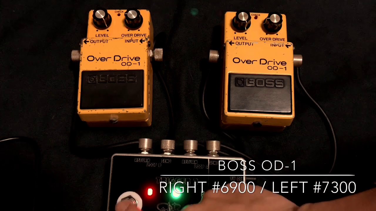 BOSS OD-1をレビュー！初期型を含む年代やシリアルナンバー別に比較