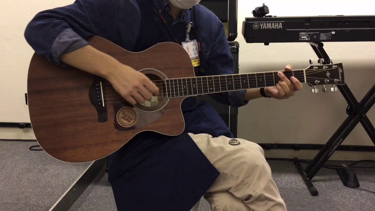 Ibanez AC340CE 試奏 - YouTube