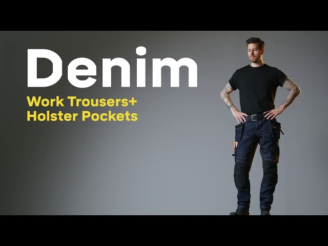 Snickers Workwear - FlexiWork, Denim Work Trousers+ Holster
