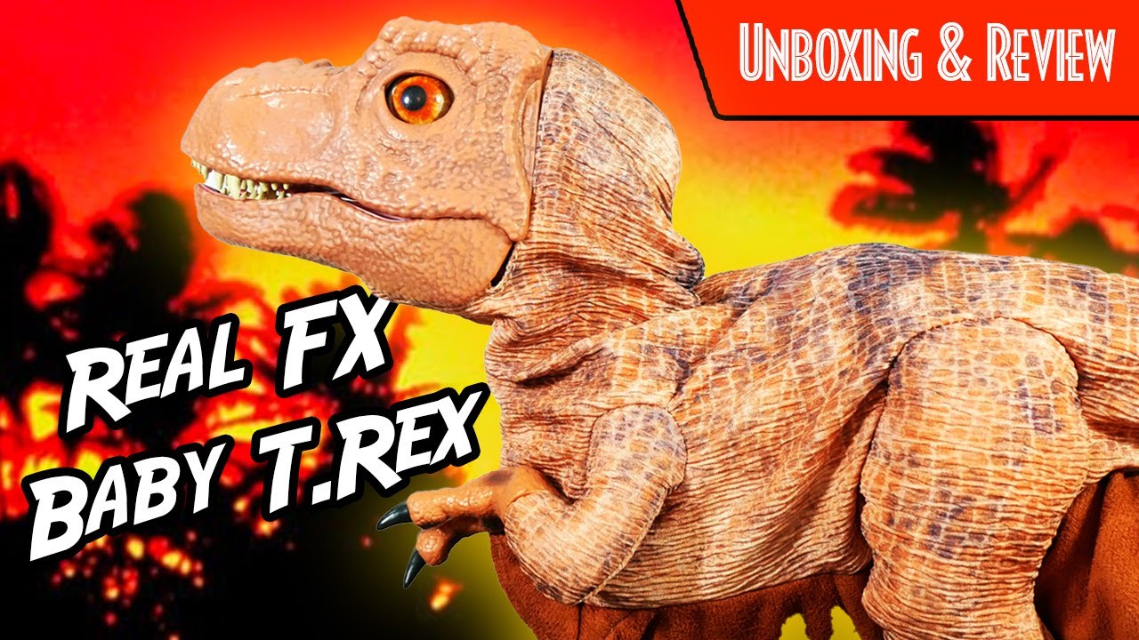 Jurassic Park Real FX Baby T.rex Review | Jurassic Park T Rex