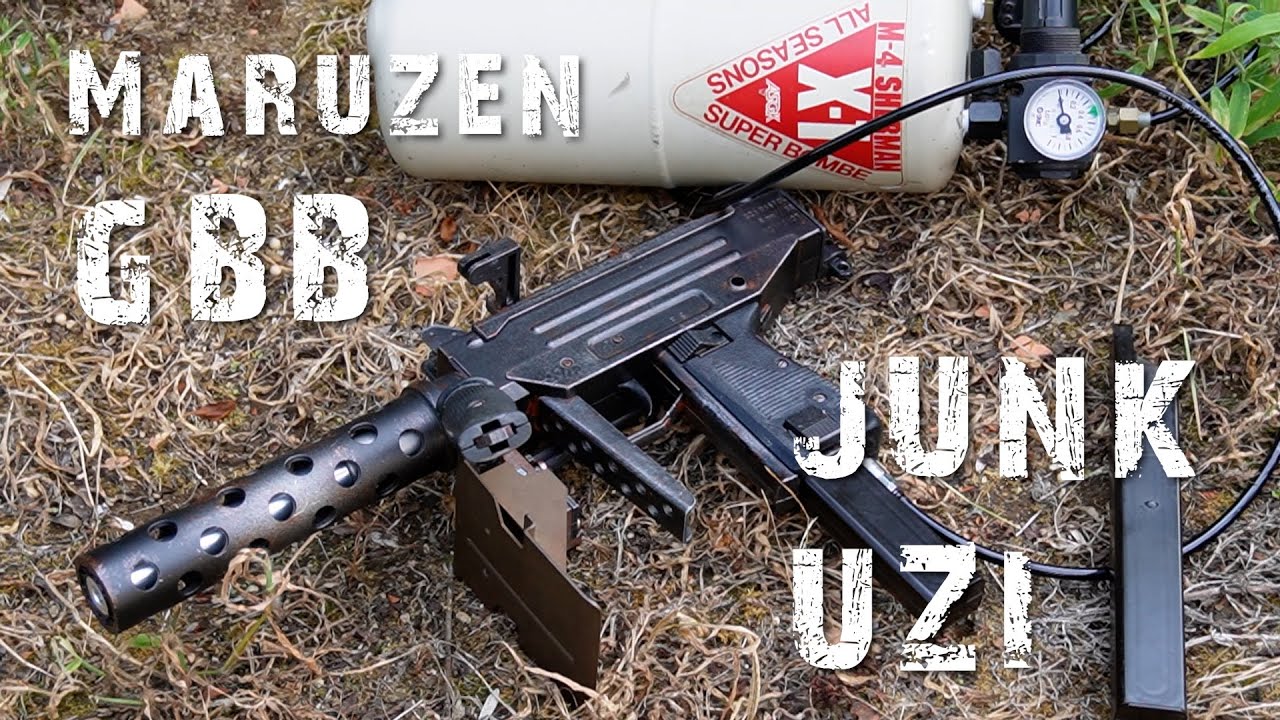 GBB】マルゼンウージーピストル世紀末JUNK UZI【100連発】 - YouTube