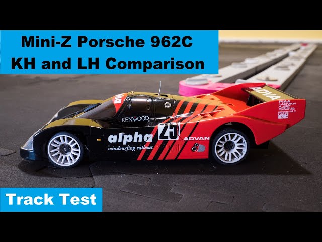 Kyosho Mini-Z Porsche 962C KH and LH Comparison - Track Test - YouTube