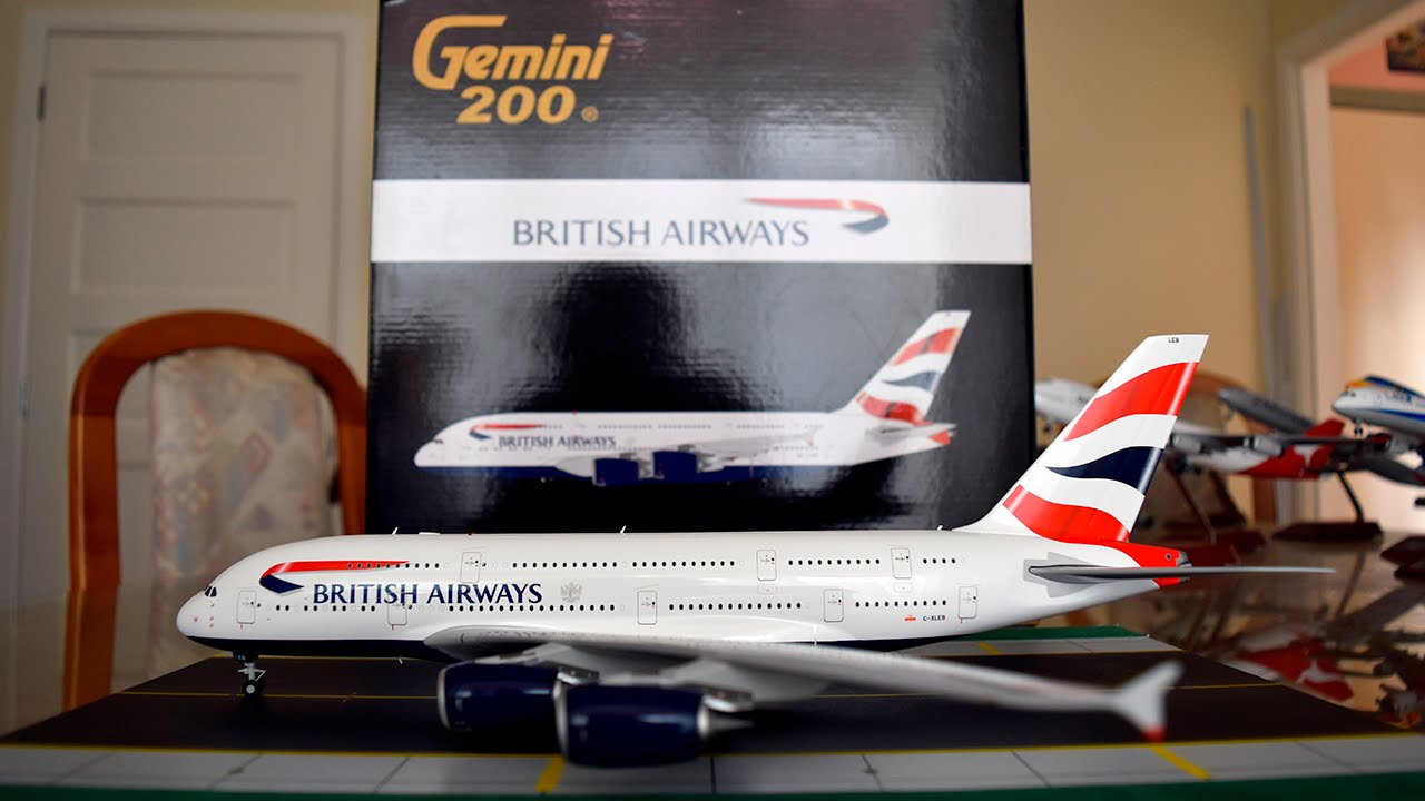 Gemini Jets 1:200 British Airways A380 Unboxing and Review - YouTube