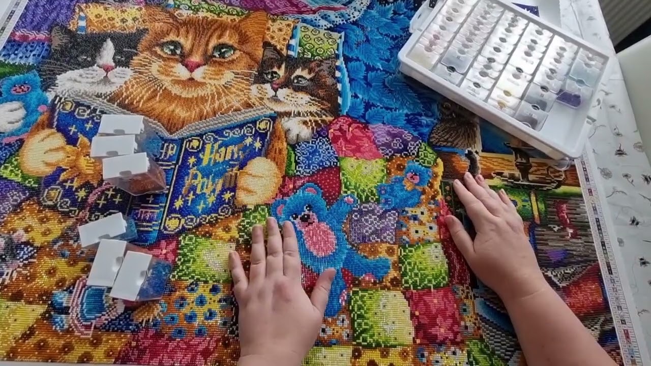 ダイヤモンドアートクラブKitten Bedtime Stories ダイヤモンドアート