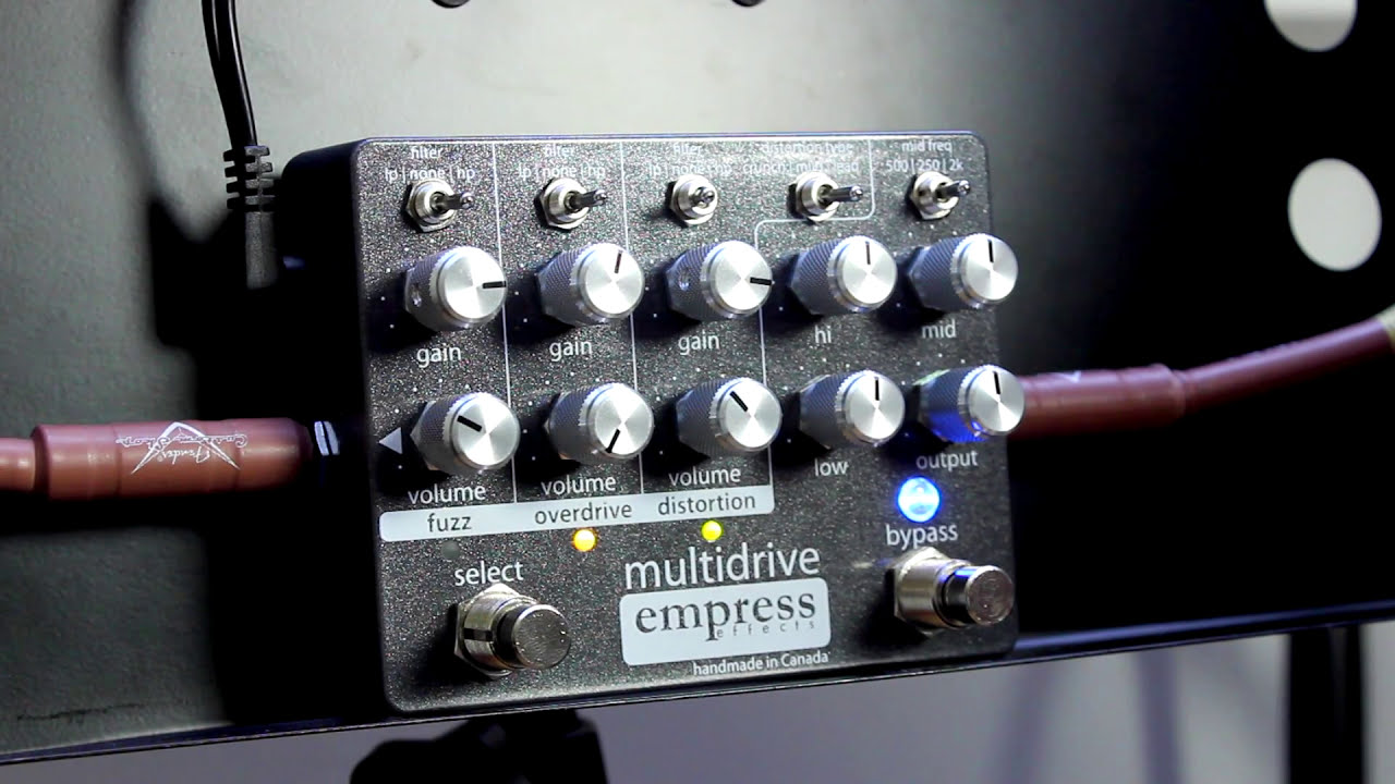 Empress Multidrive | overdrive, distortion and fuzz in parallel