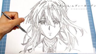 イラスト】(ヴァイオレットエヴァーガーデン)ヴァイオレットシャーペン