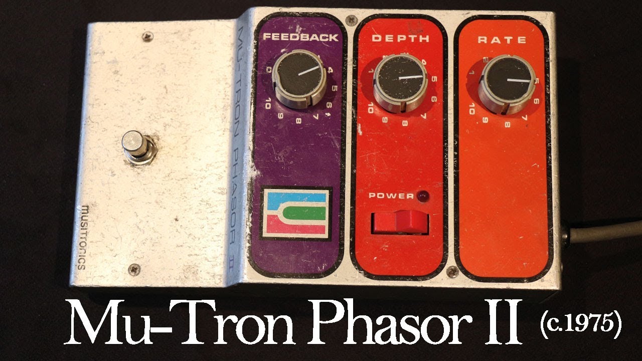 Musitronics Mu-Tron Phasor II Demo - YouTube
