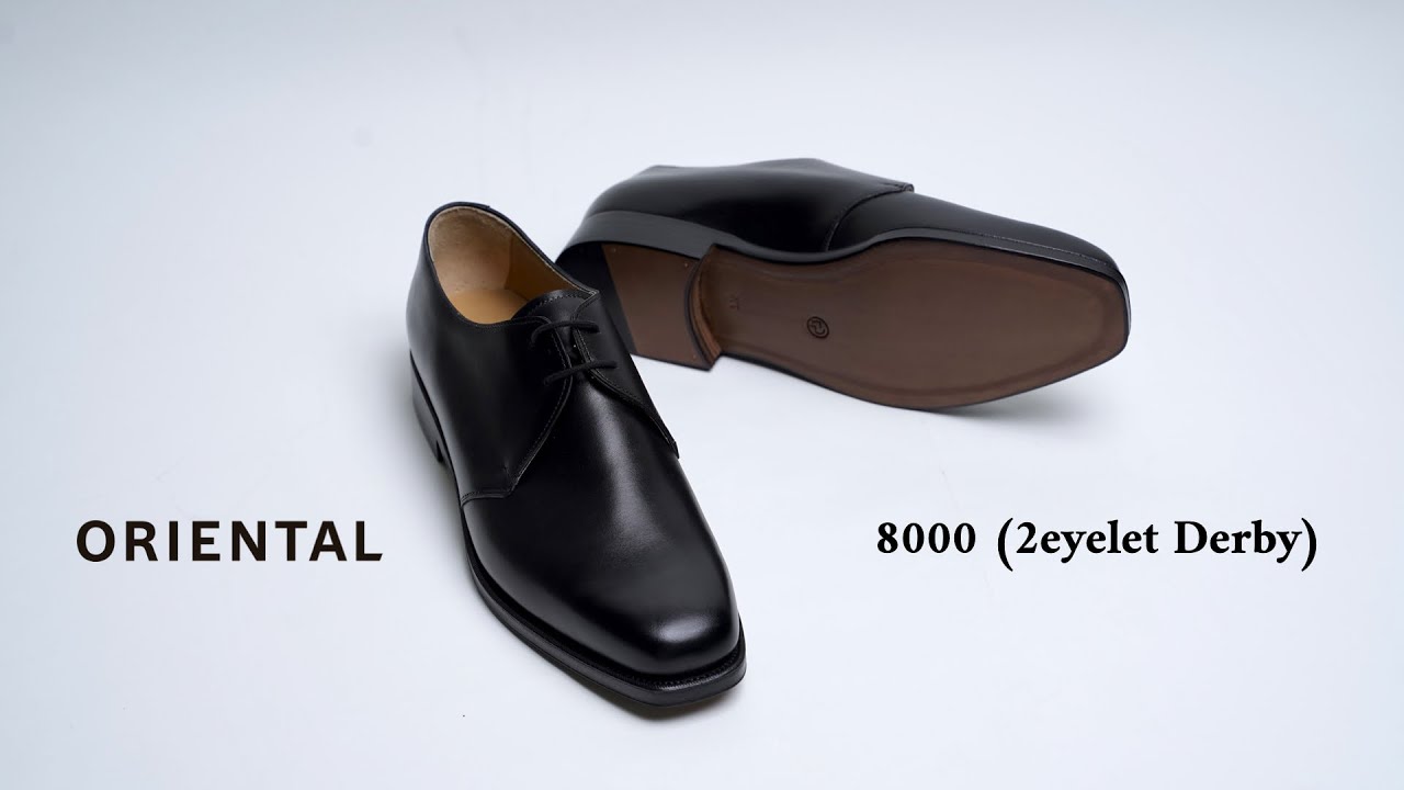 ORIENTAL オリエンタル 8000(E) 2eyelet derby Black (STG-8000