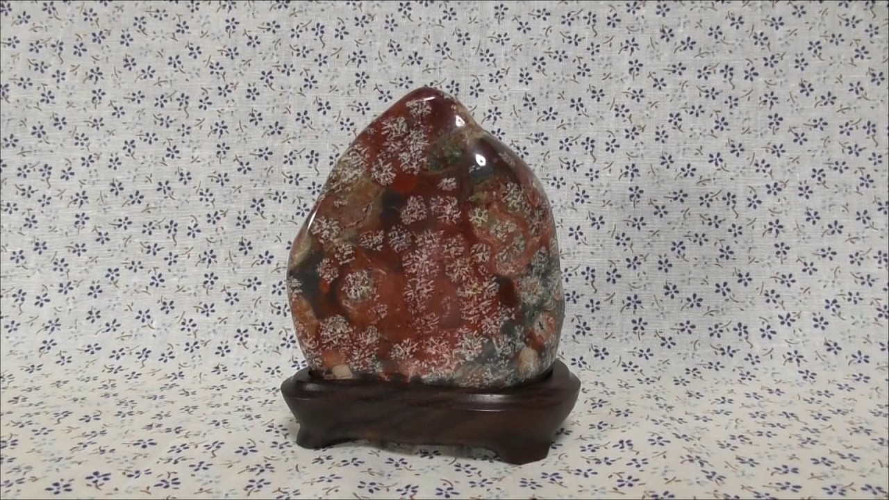 津軽岩崎花紋石「津軽錦石」 - YouTube
