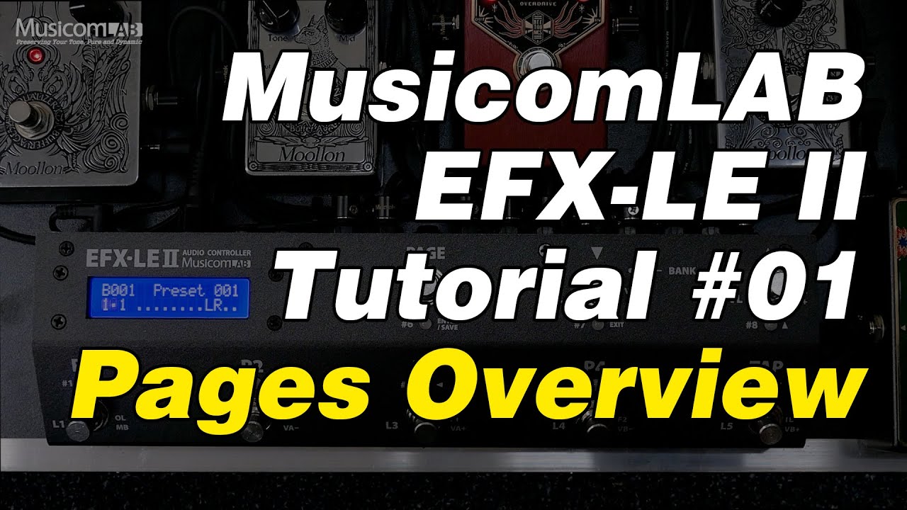 EFX-LE II Tutorial #01 - Pages Overview - YouTube