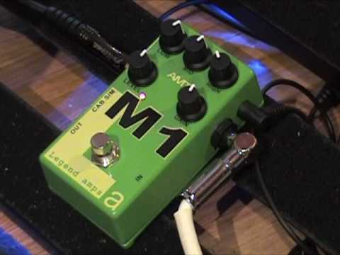 AMT Electronic M1 guitar effects pedal with strat demo Marshall