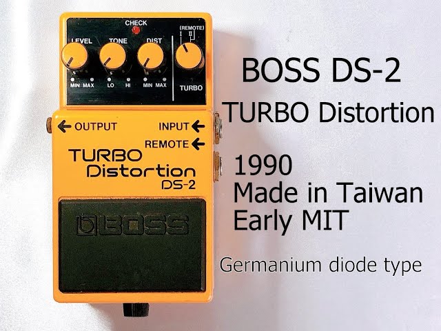 BOSS DS-2 TURBO Distortion Germanium 1990 Vintage Guitar Pedal