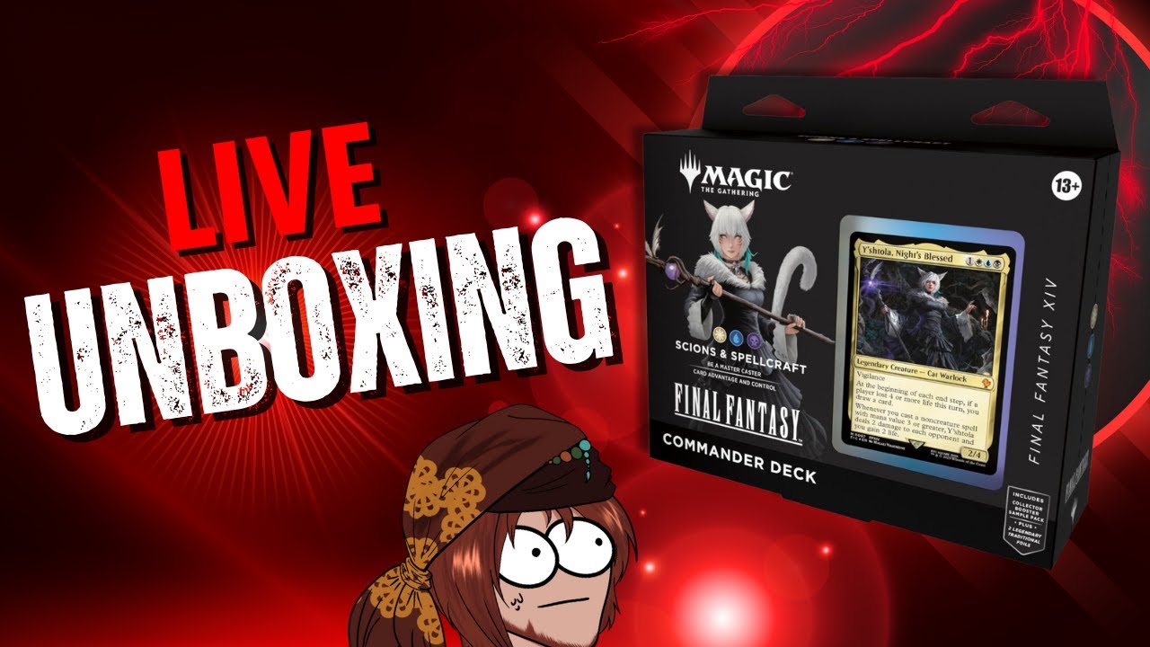🔥LIVE UNBOXING! 🔥Y'shtola Commander Deck | MTG x FINAL FANTASY