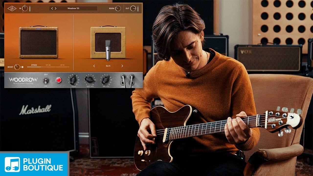 UAD Woodrow '55 Instrument Amplifier - No Talking! - YouTube