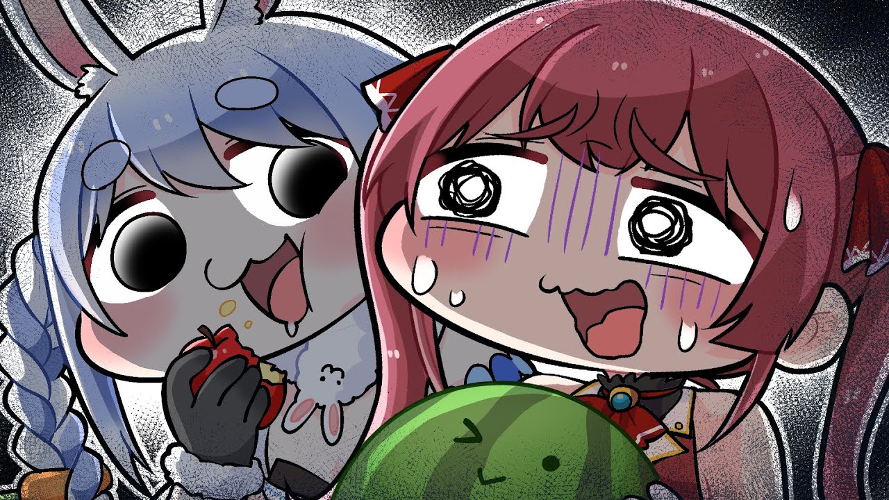 手描き】勝ちを確信しマリンをひたすら煽りまくる兎田ぺこら【こまいぬ