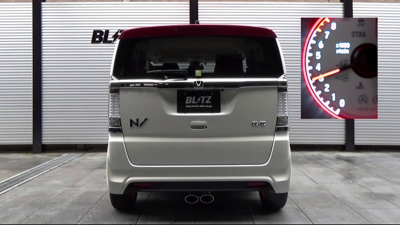 BLITZ / NUR-SPEC VS JF1 HONDA N-BOX SLASH EXHAUST SOUND - YouTube