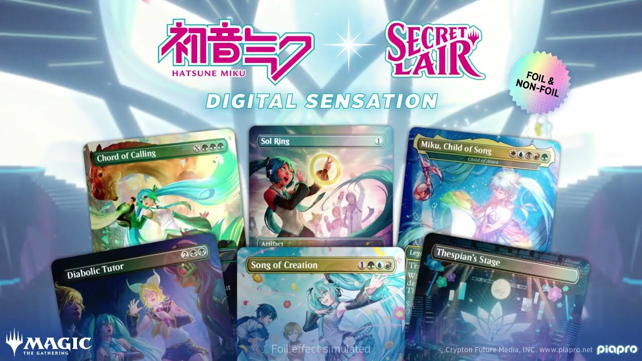 MTG』に歌姫「初音ミク」が降臨！輝くホイル版や日本語版など、楽天