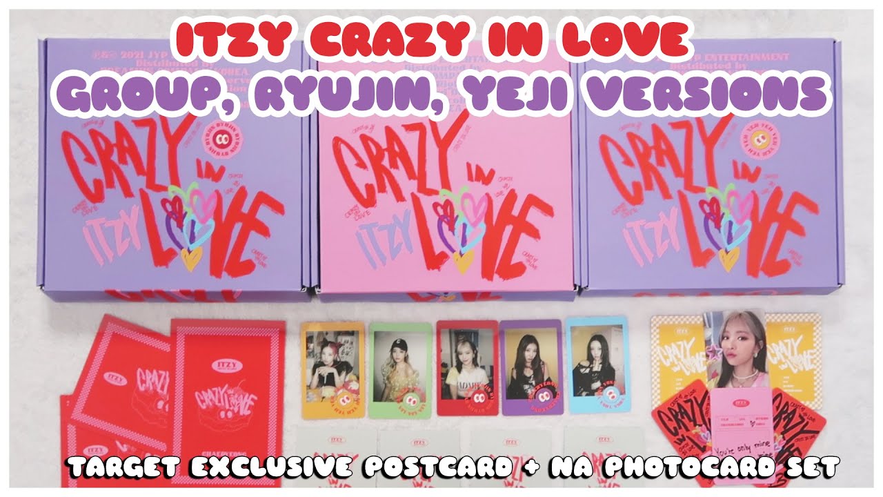 ✨ UNBOXING ITZY CRAZY IN LOVE - Group, Ryujin, Yeji Versions