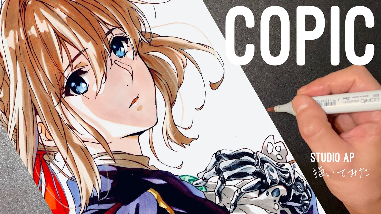 ヴァイオレットエヴァーガーデン】Drawing Violet Evergarden / Copic
