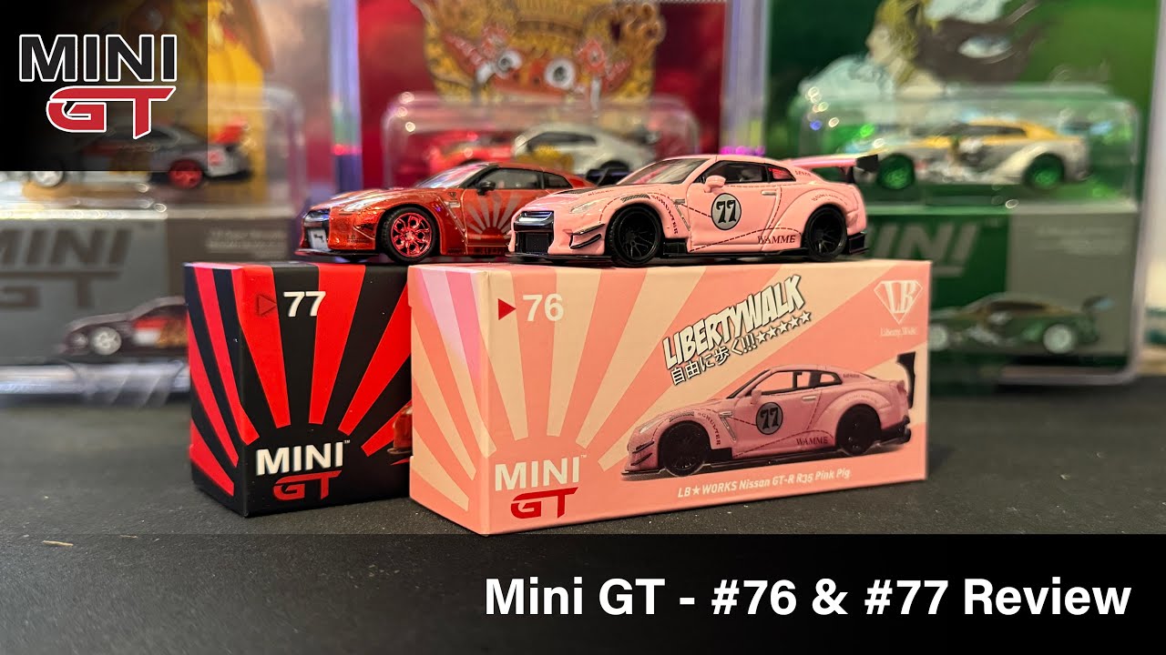 Mini GT - LB Works Nissan GT-R Pink Pig #76 MGT00076 & LB Works