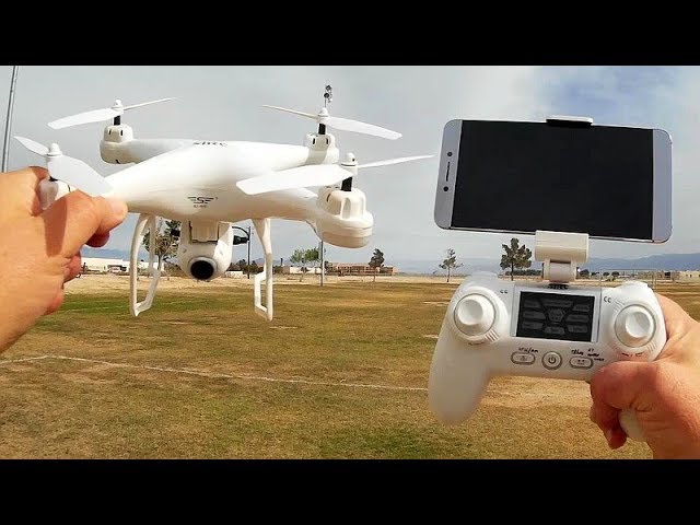 SJRC S20W GPS FPV Follow Me Camera Drone Flight Test Review - YouTube