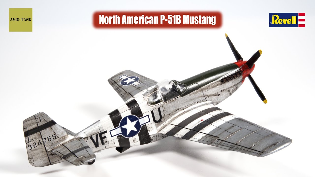 NORTH AMERICAN P-51B MUSTANG - MODEL KIT REVELL - 1/72 - WWII