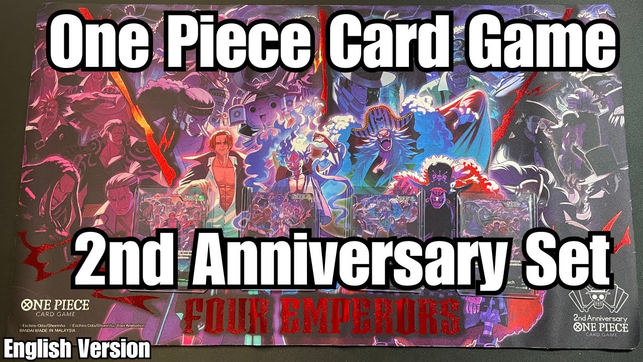 One Piece Card Game English 2nd Anniversary Set Unboxing! - YouTube