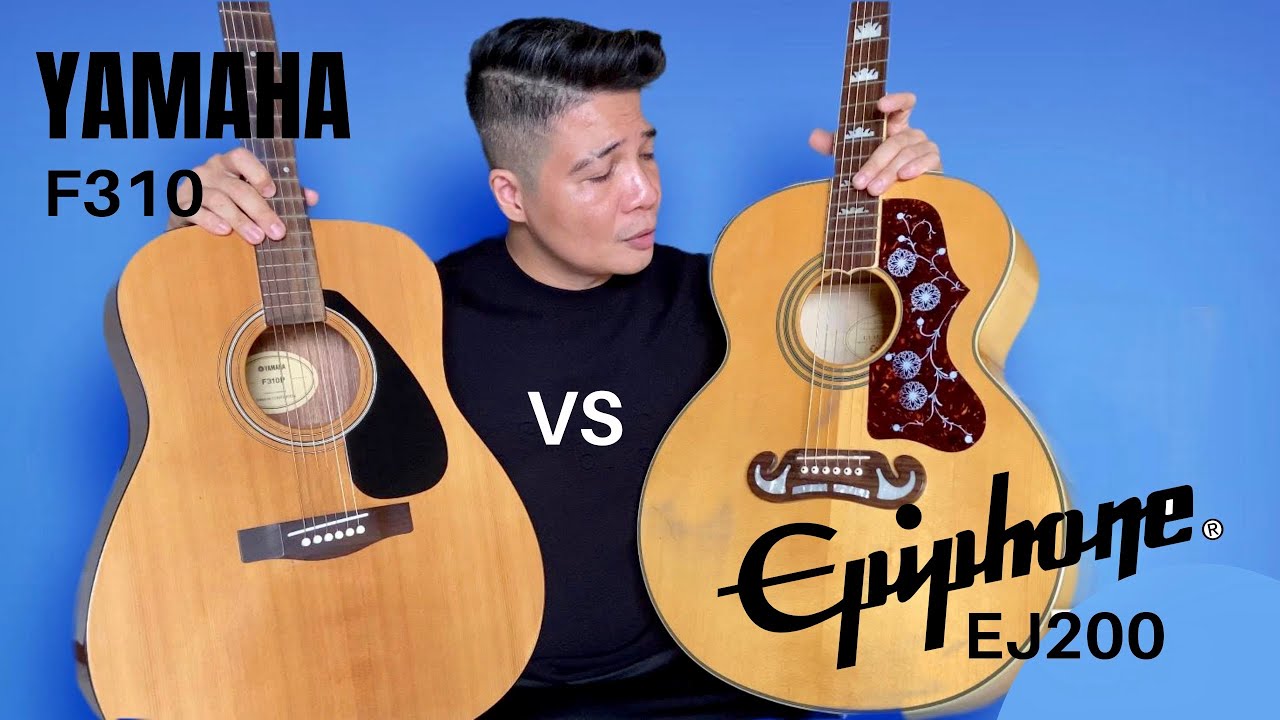 Yamaha F310 vs Epiphone EJ200 / Sound Comparison - YouTube