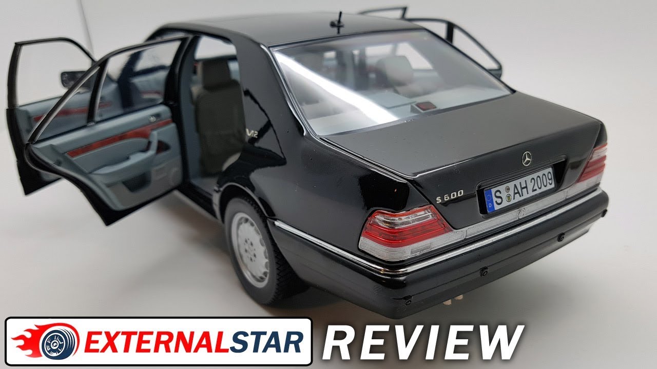 Mercedes S-Class S600 W140 (1997) Black 1:18 Norev | Review - YouTube