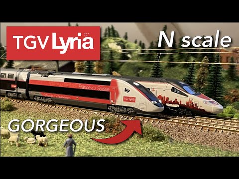 Kato's BRAND NEW TGV LYRIA - Zürich to Paris in N scale - YouTube