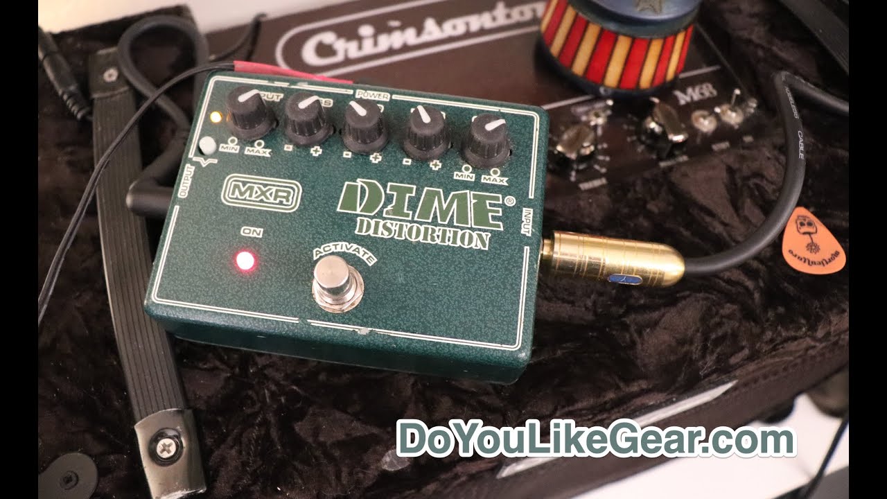 MXR Dime Distortion Guitar Effects Pedal Demo - YouTube