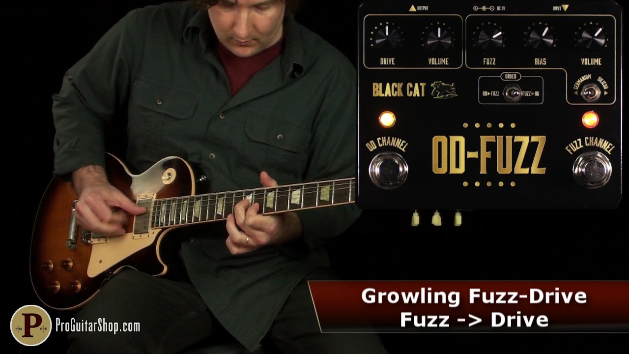 Black Cat OD-Fuzz Deluxe - YouTube
