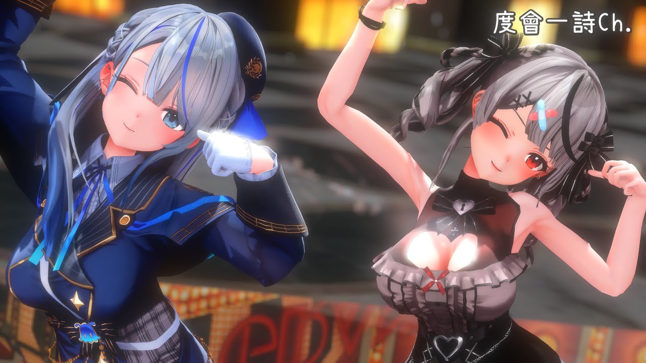 WeatherPlanet ホロライブMMD】『V』by 雨海ルカ & 沙花叉クロヱ【4K