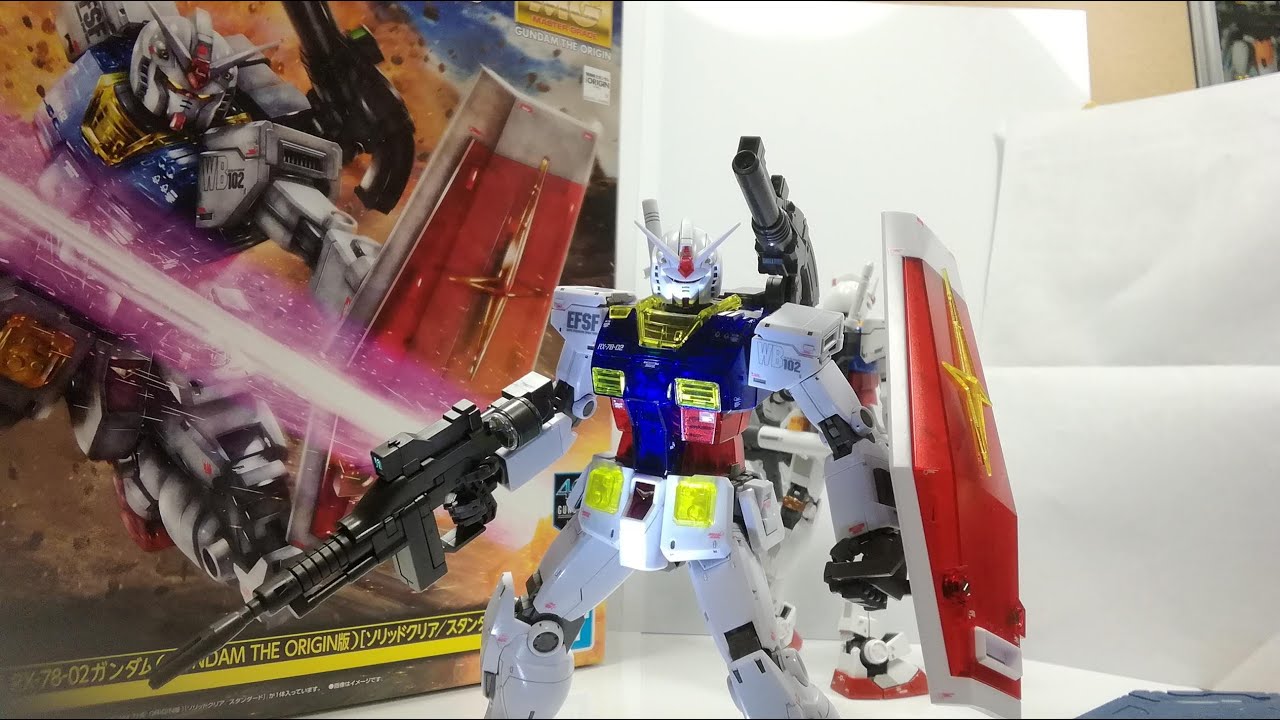 まさかのA賞！ MG ガンダム（THE ORIGIN版） ソリッドクリア