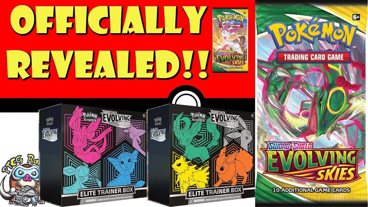 Evolving Skies Officially Revealed! TWO Elite Trainer Boxes