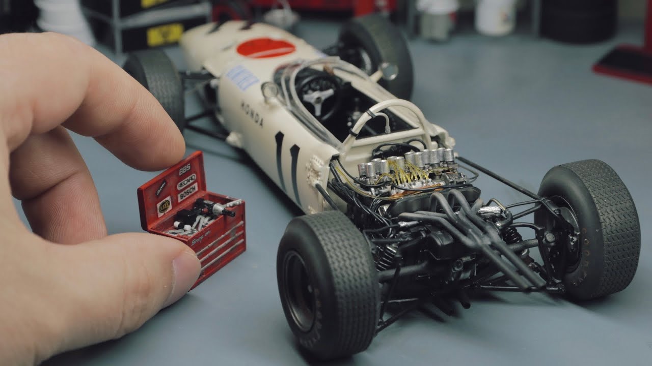 Full Build] 1965 Honda F1 RA272 Model Car - 1/20 Tamiya - YouTube