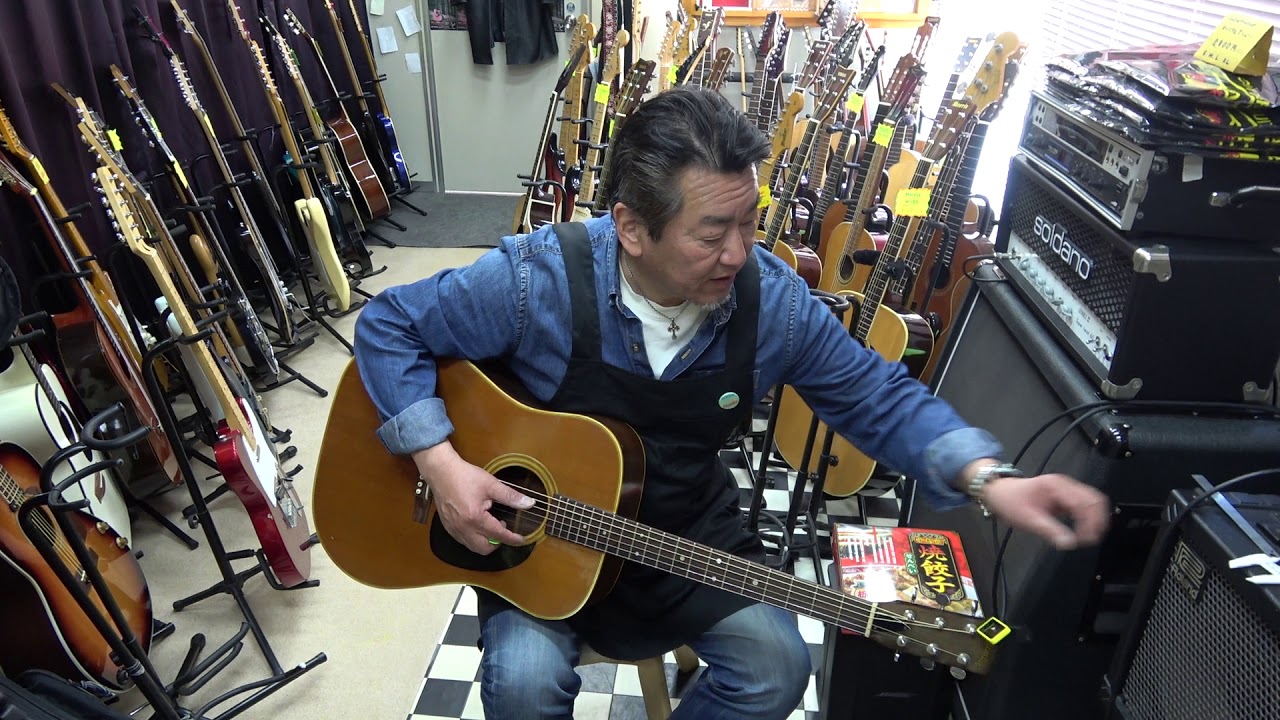 JUMBO J-25（木）田原楽器 70年代 スケール650！ - YouTube