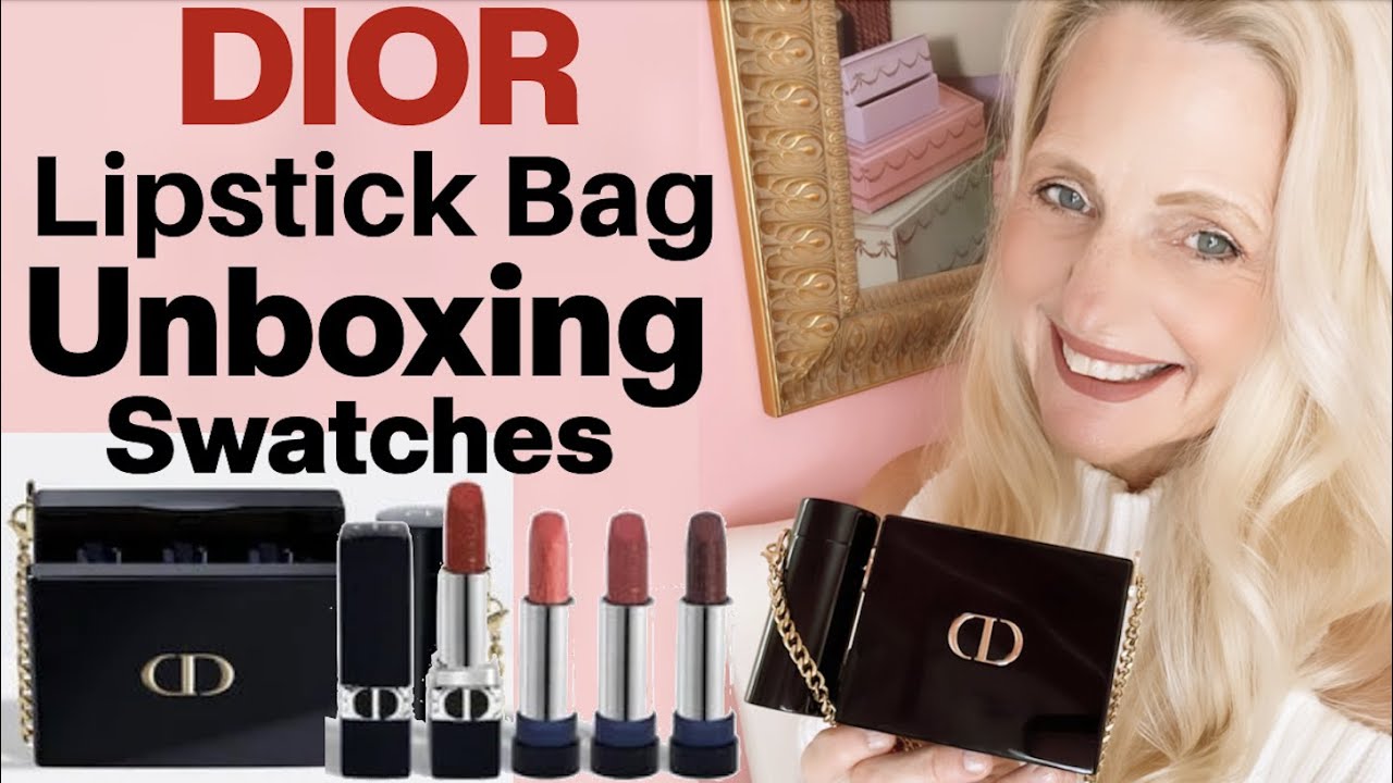 Rouge Dior minaudiere lipstick set unboxing | Dior holiday