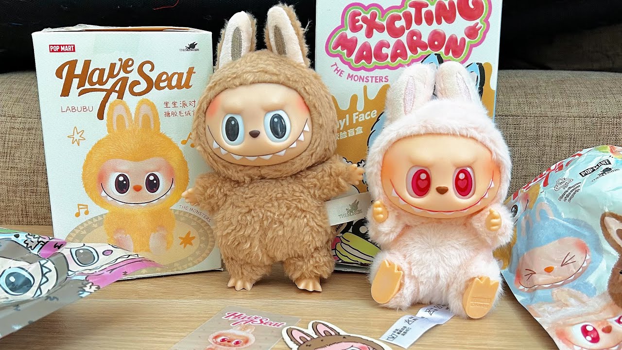 5 Minutes Satisfying With Unboxing Labubu have A seat and exciting