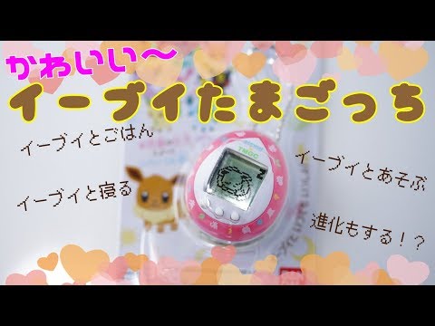 発売日にイーブイたまごっちを買ったので開封して早速遊んでみる