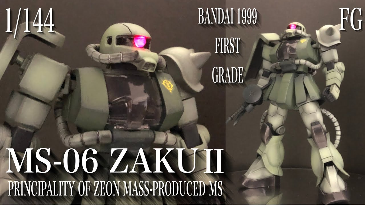 300円の衝撃！FG量産型ザクⅡ 改修・全塗装したら…こうなりました