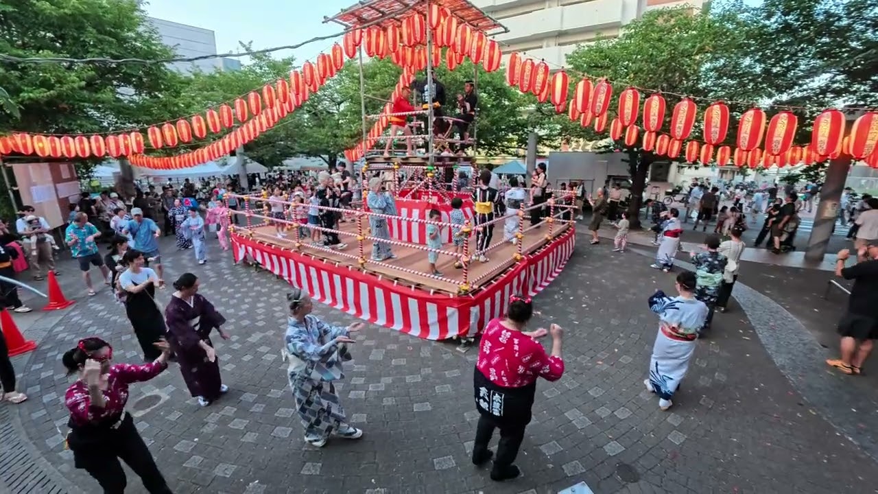 八木節】（神沢豊八） 染井吉野桜記念公園夏祭り盆踊り大会8 東京都