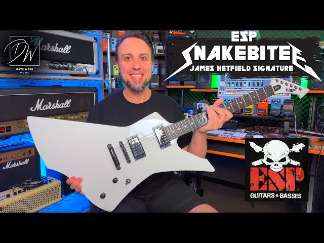 James Hetfield ESP SNAKEBYTE - Unboxing - Demo and Review - YouTube