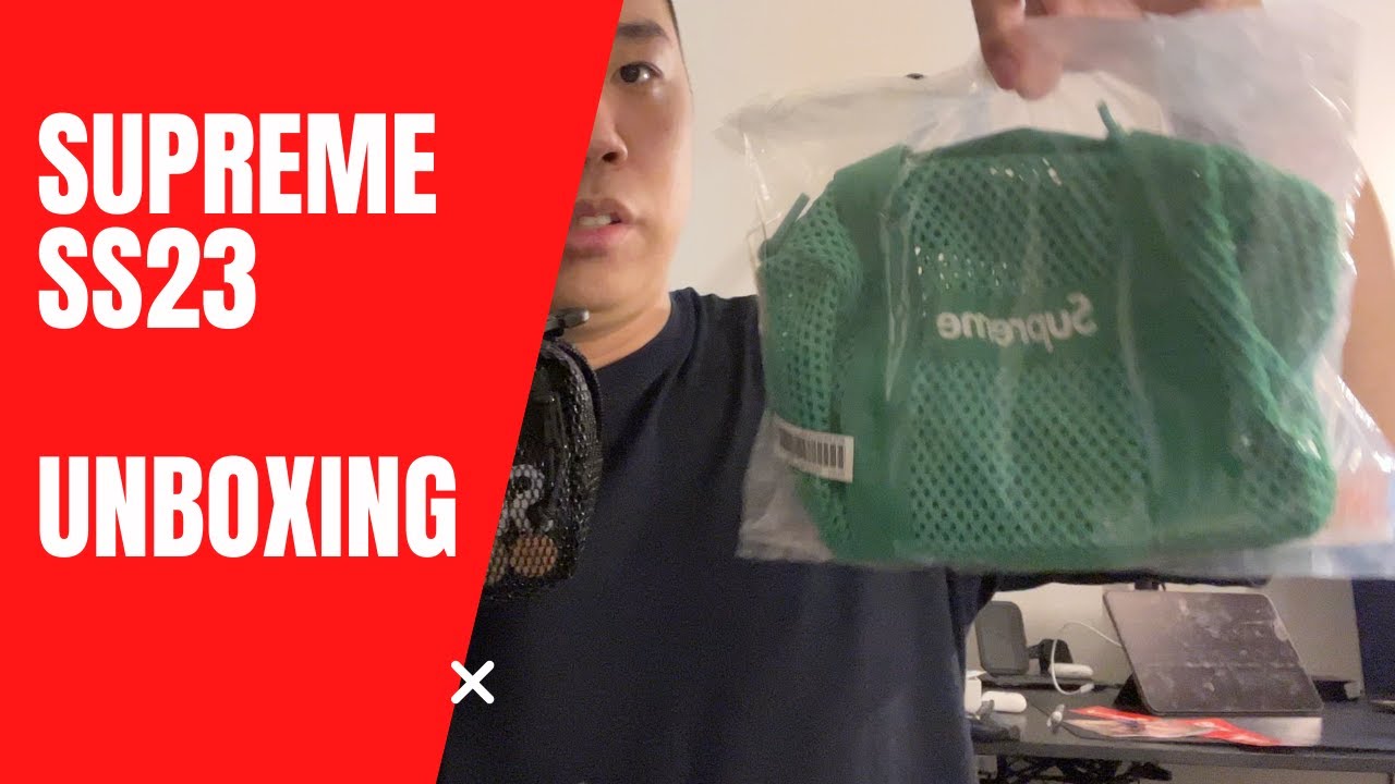 Supreme unboxing SS23 - Mesh Mini Duffle Bag - YouTube