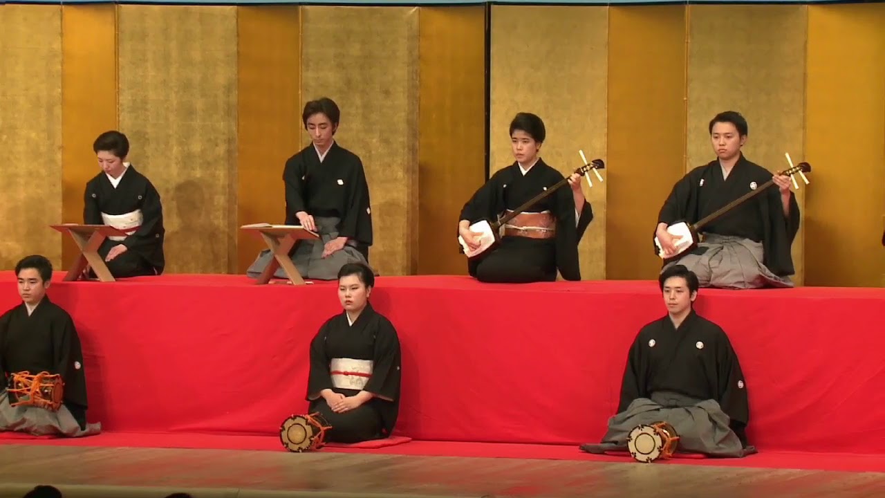 長唄三味線 二人椀久 青年楽団清響会 杵勝会歌舞伎座公演 - YouTube