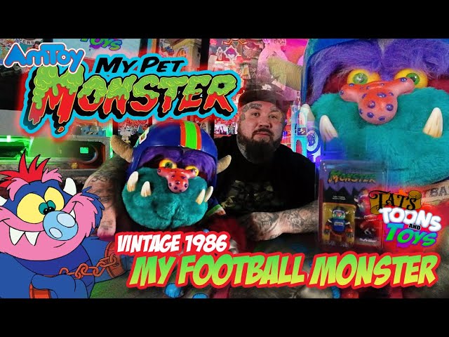 MY PET MONSTER - Vintage 1986 Football Monster (Tats, Toons