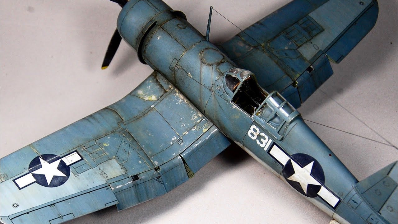 Building and weathering the F4U Birdcage - Tamiya 1/48 - YouTube